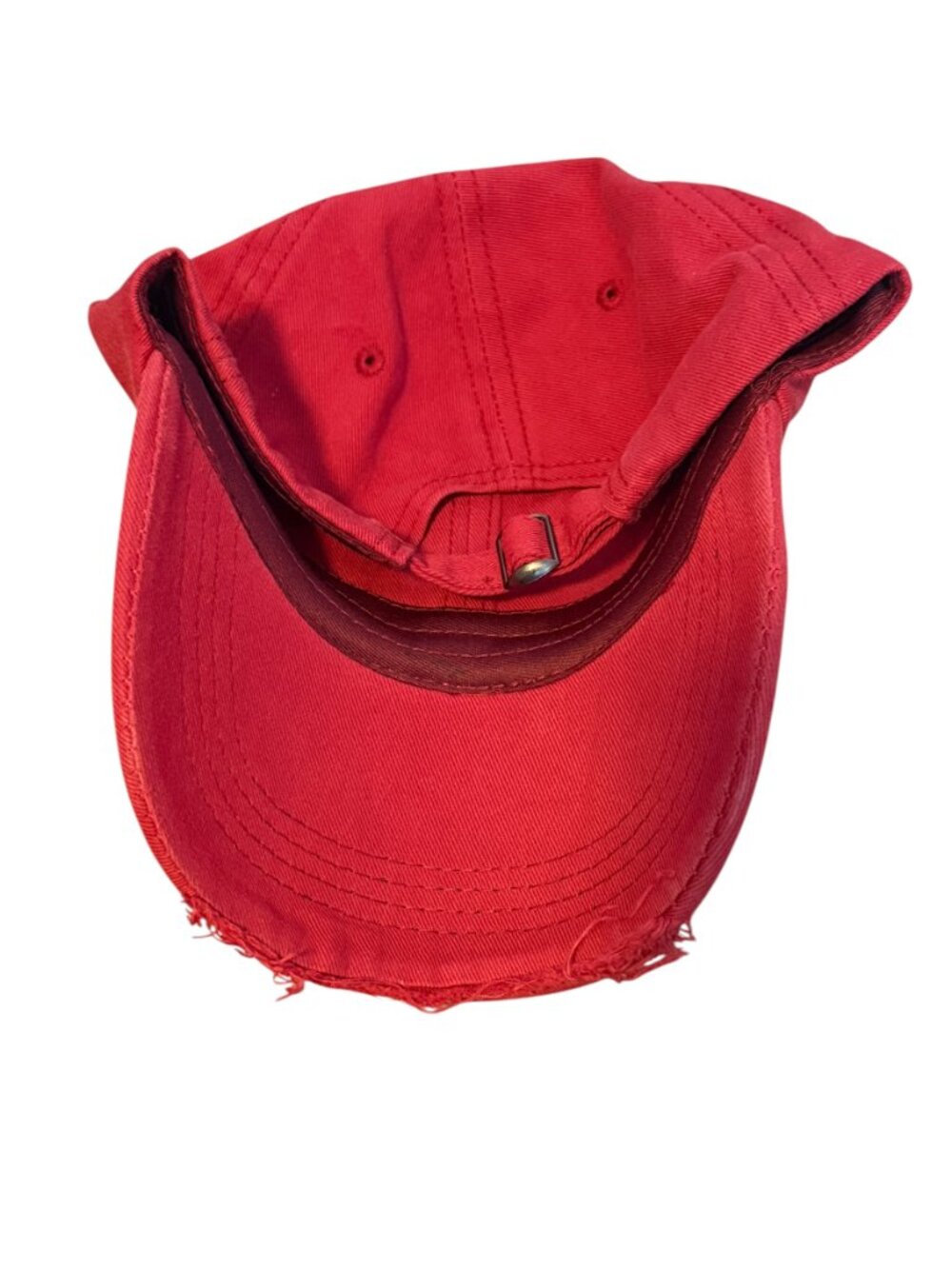 Arkansas Razorbacks Custom Retro Distressed Red Adjustable Hat - Picture 3 of 3